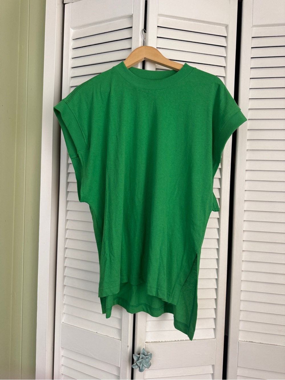 FP Movement by Free People Bright Green Sleeveless Boxy Tank